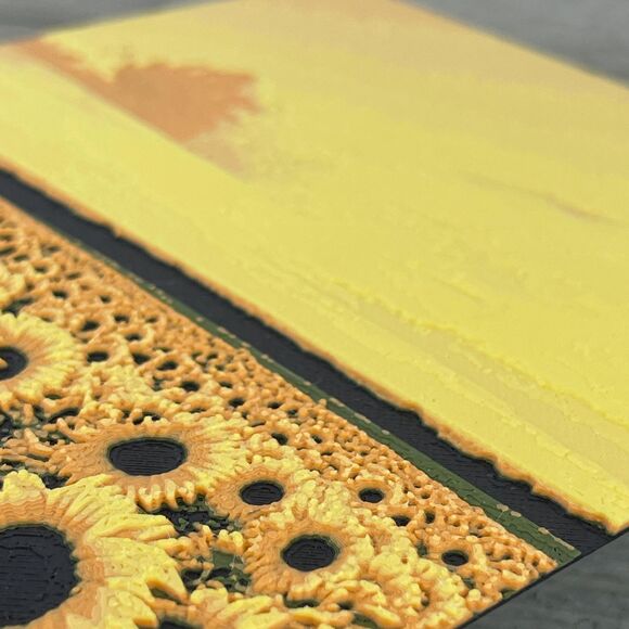 Sunflower Wall Art, Field of Sunflowers, Textured Art - Picture 5 of 10